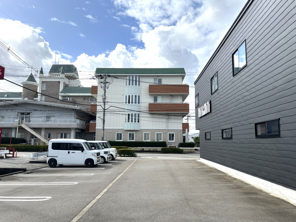 融雪装置付き駐車場